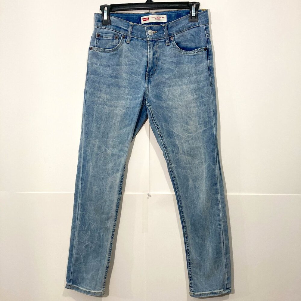 Levi’s 502 Regular Taper Stretch Boys Jeans Size 12 Reg 26X26 Denim Blue